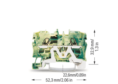 WAGO 2004-1207 2-Leiter-Schutzleiterk- 