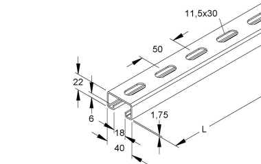 NIED Ankerschiene         2986-1.75/2 SL 