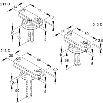 NIED Abstandschellen                212D 