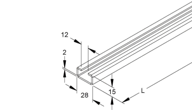 NIED Ankerschiene              2917/4 GO 