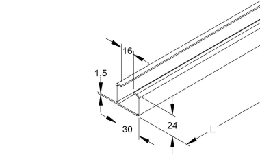 NIED Ankerschiene               2972/2FO 