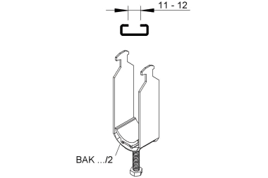 NIED Hammerfuß-Bügelschelle,    BAK 22/2 