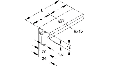 Niedax Ankerschiene        2975/150-1 FL 