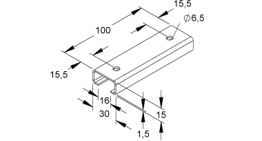 NIED Ankerschiene           2970/300-2SL 