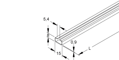 Niedax Zählerschiene C-Profil  2930/2 VO 