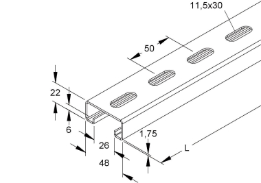 NIED Tragschiene                2987/3SL 
