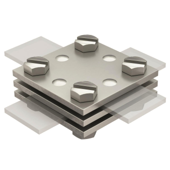 OBO 256 DIN 30 V4A Kreuzverbinder 30mm 