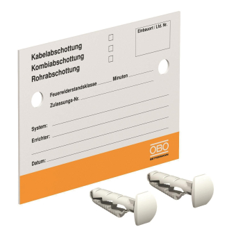 OBO KS-S DE Kennzeichnungsschild 