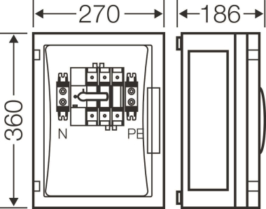 HENS ENYSTAR-Lastschaltergehäuse FP 5211 