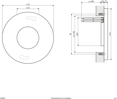 EVN LED-Edelstahl-Einbauleuchte  LR0602W 