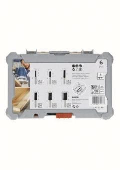Bosch 2607017466 6tlg    6 TLG NUTFRÄSER 
