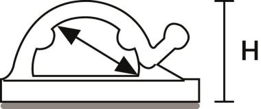 Hellermann RB8-PA66-NA(100) Klebesockel 