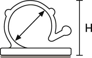 Hellermann RA13-PA66-NA(100) Klebesockel 