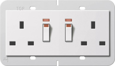 GIRA 278403 Doppelsteckdose BS13A gesch. 