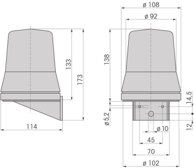 Werma Blitzleuchte WM 24VDC     83535255 