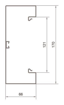 Hager Brüstungk.Unterteil BRS651701B9016 