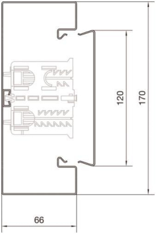 Hager Brüstungk.Unterteil BRS651701B9016 