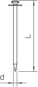 OBO 500 12 Impu-Stahlnadel gehärtet 