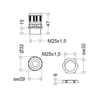 SCHUC ExPA-Verschr.M25x1,5        2537 G 