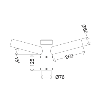 SCHUC Mastaufsatz 2-fach für       601/2 