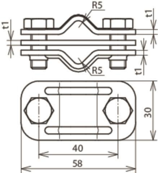 DEHN UNI-Trennklemme UTK 8.10 8.10 ZP CU 