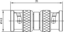 TG BNC-Kupplung 75 OHM (M-M) J01005A1230 