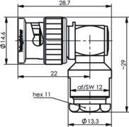 TEGA BNC-Kabelwinkelstecker  J01000A0073 