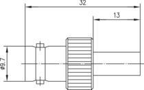 TEGA BNC-Kabelbuchse         J01003A1369 