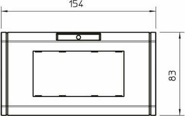 OBO ADR-45 2 RW Abdeckrahmen 2f 