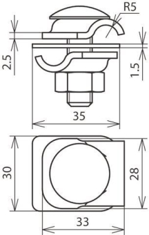 DEHN Mmv-Klemme Cu-St/Tzn         390267 