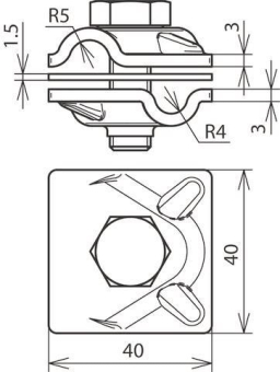 DEHN Zweimetall-Mv-Klemme         390657 