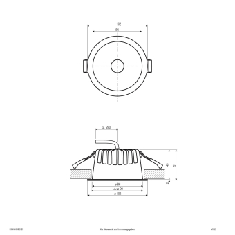 EVN LED Downlight mit       C54N10092125 