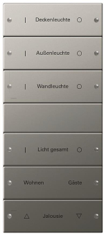 GIRA 2136602 Wippenset 6fach (3+3) 