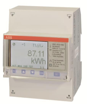 ABB Wechselstromzähler       A41 412-100 