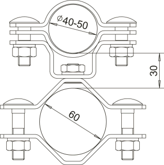 OBO isFang TS50-60 Träger isFang 