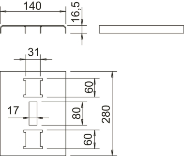 OBO SAB30 FS Sprossenauflageblech 