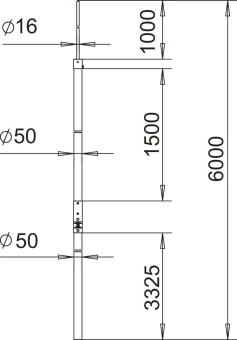 OBO isFang IN 6000 Isolierter Fangmast f 