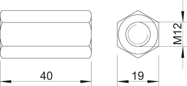 OBO CSTR M12 G Verbindungsmuffe 