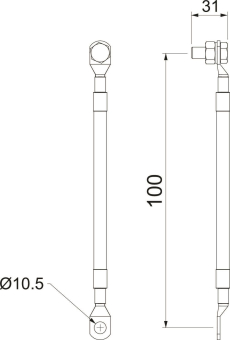 OBO AL EX ISG 100 Anschlussleitung f.EX 