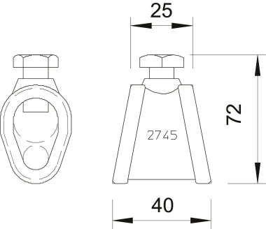 OBO 2745 20 MS Anschlussmuffe f.OMEX 
