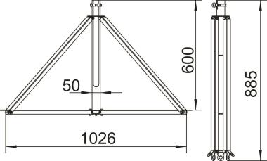 OBO isFang 3B-100-A Dreibeinstativ 