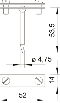 OBO 708 30 SP Abstandschelle m.Spitze f. 