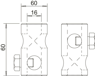 OBO 101 IT-16 T-Verbinder f.16mm 