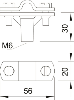 OBO 168 8-10 M6 Leitungshalter 