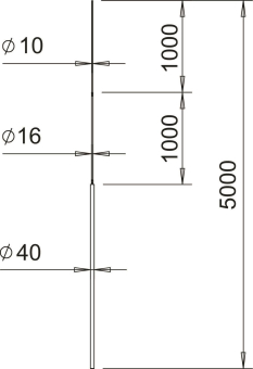 OBO 101 3B-5000 Fangstange 