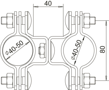 OBO isFang TS40-50 Träger isFang 