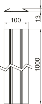 OBO FLK-BS1 Flexkanal-Bodenschiene 