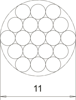 OBO S 11-CU Kupferseil 19x2,1mm Cu 