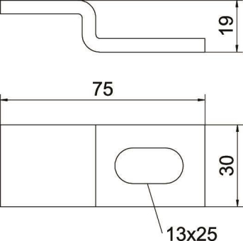 OBO WB 30 75 A2 Wandbügel 