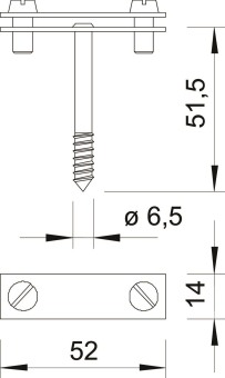 OBO 708 30 HG Abstandschelle m.Gewinde f 